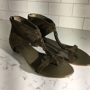 Banana Republic Olive Green Sandals, 7.5
